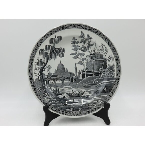 SPODE Archive Collection Georgian Series ROME Plate Underglaze Print - Picture 6 of 10